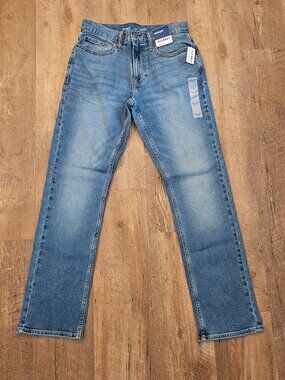 Old Navy Straight Built-In Flex Men's Jeans 30x32 NWT Light Wash